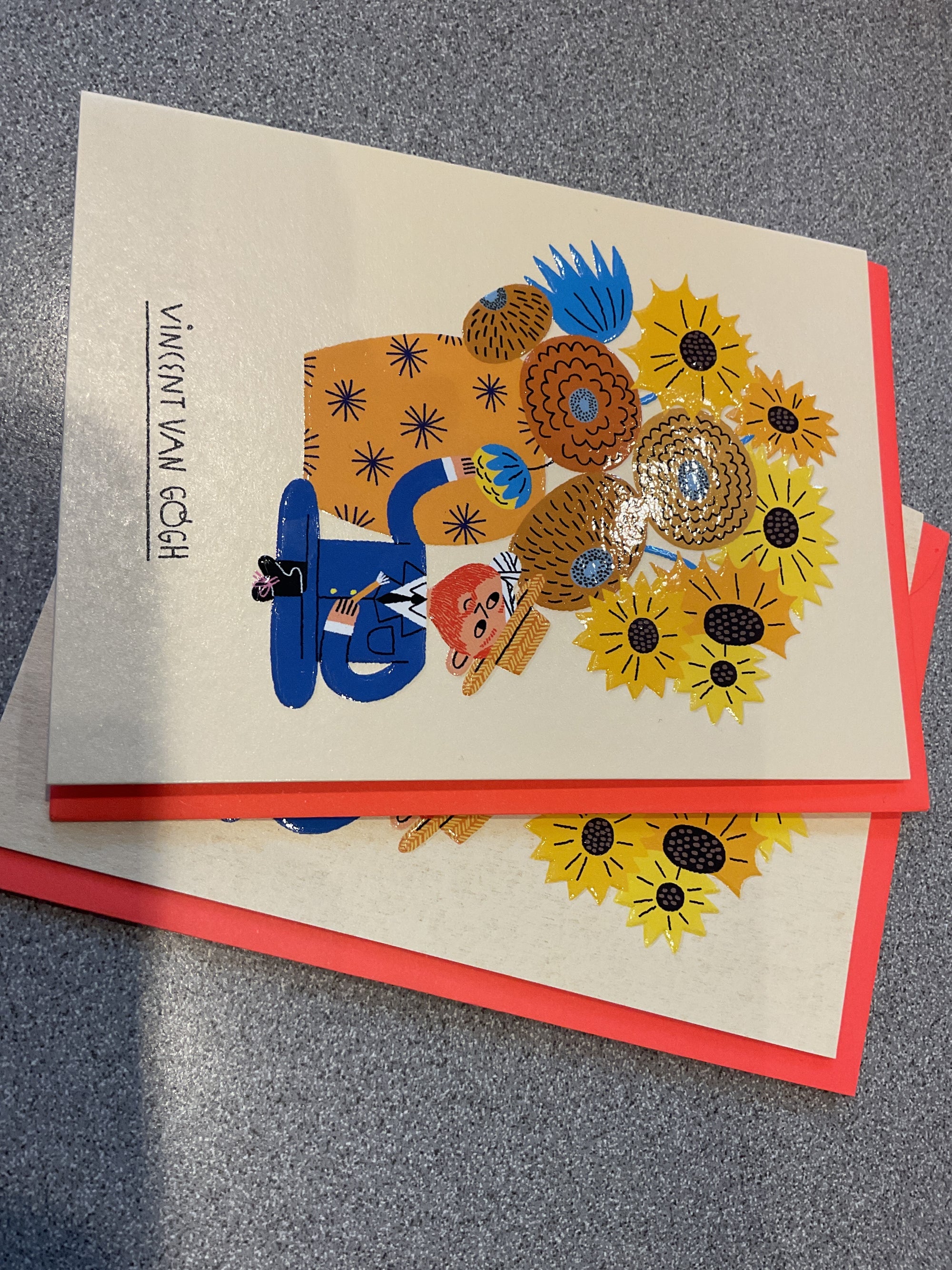 Vincent Van Gogh artist greetings card
