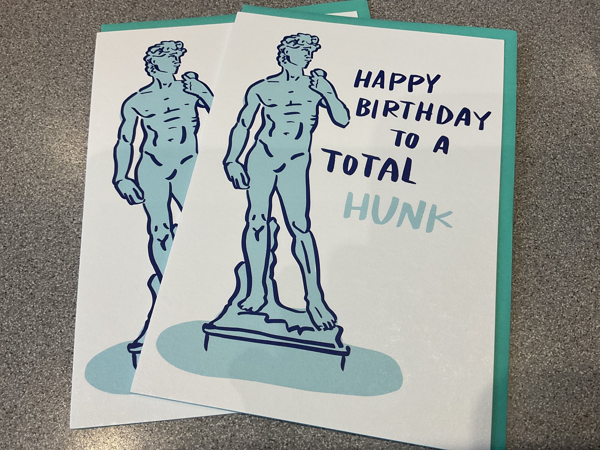 Happy birthday total hunk greetings card