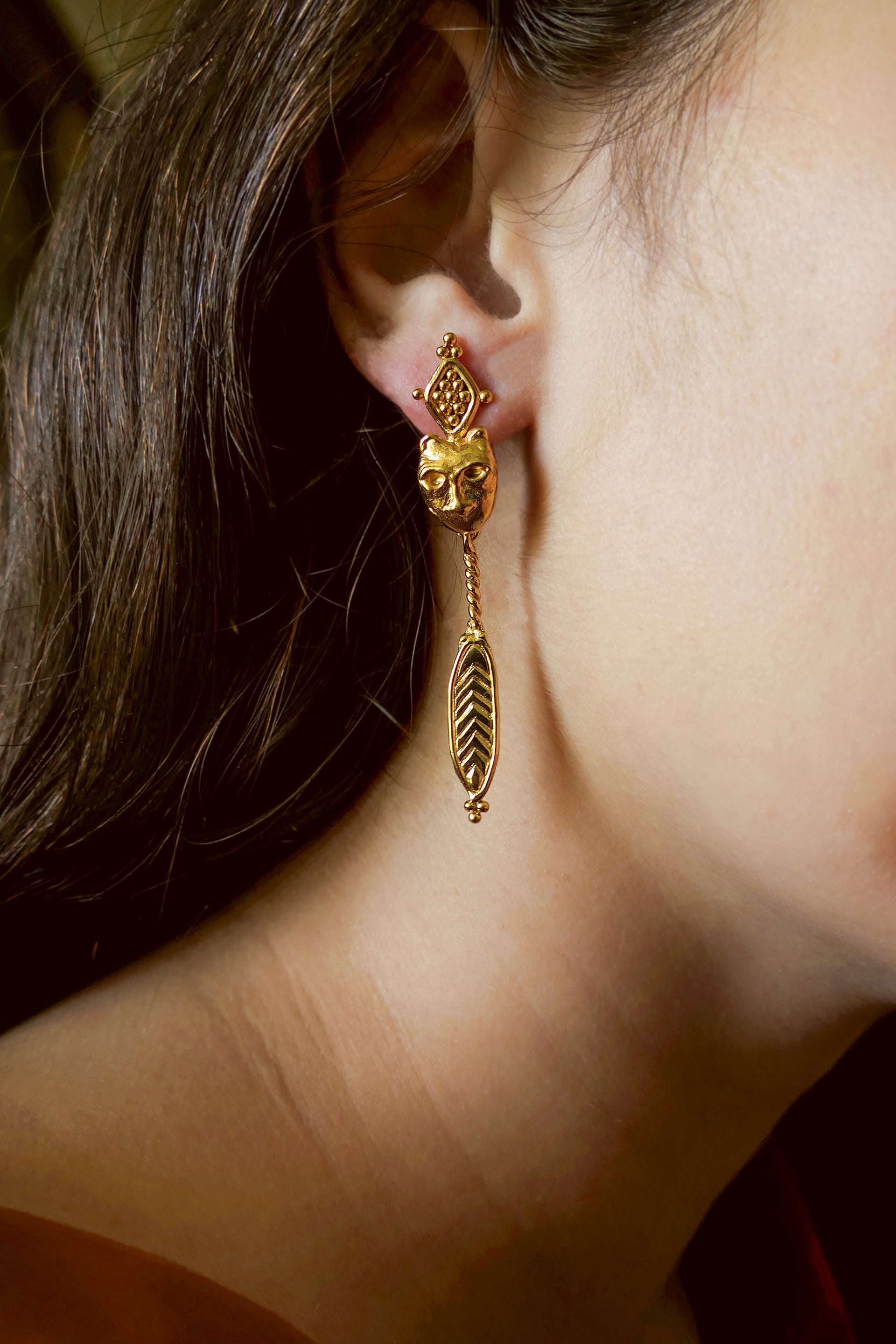 Jupiter's Grace Leon Earrings