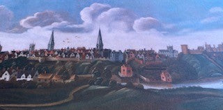 Shrewsbury Panorama Postcard